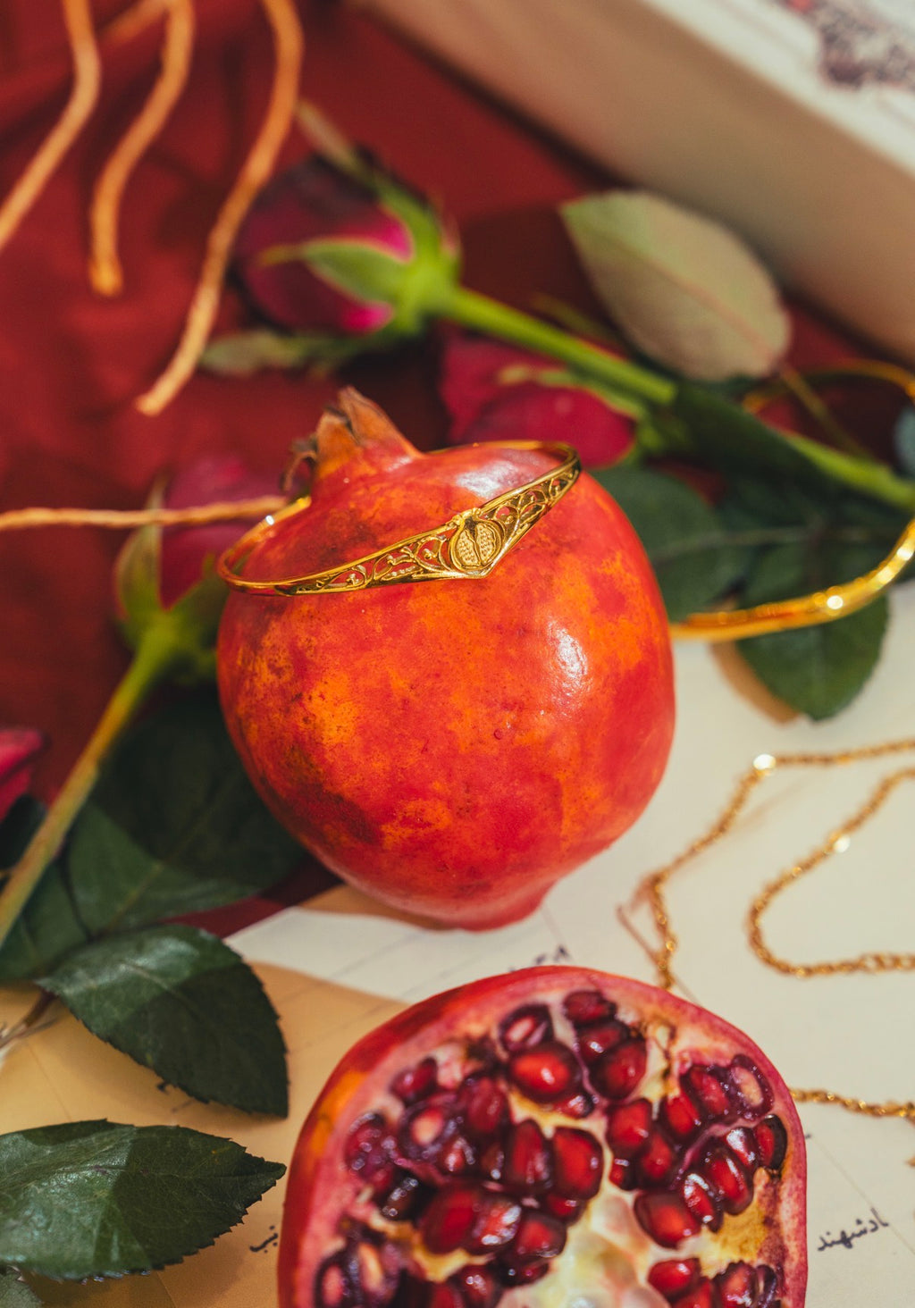 Rumaan (Pomegranate) Cuff